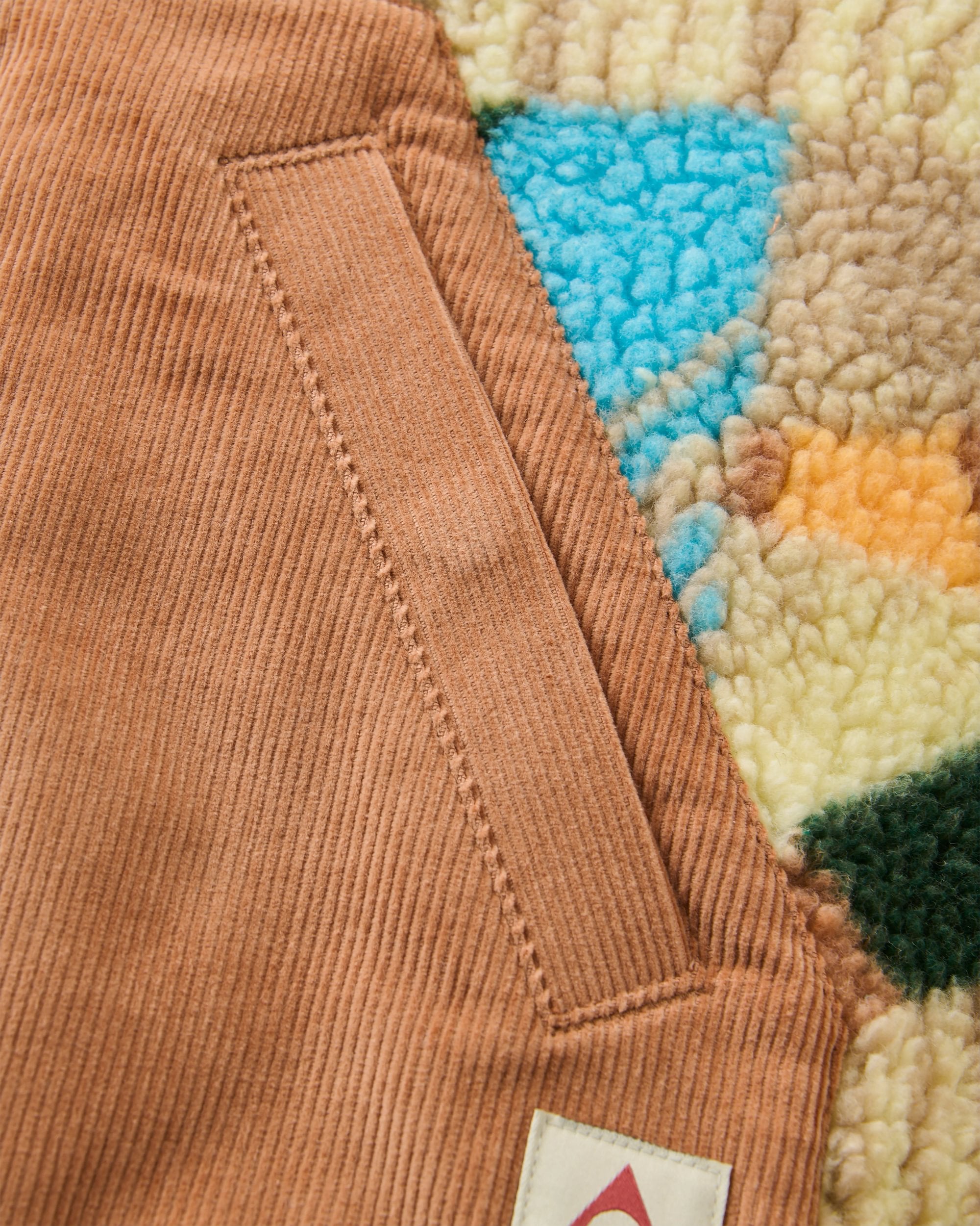 Clover Recycled Sherpa Fleece - Sun Patch Simply Taupe - Flatlay