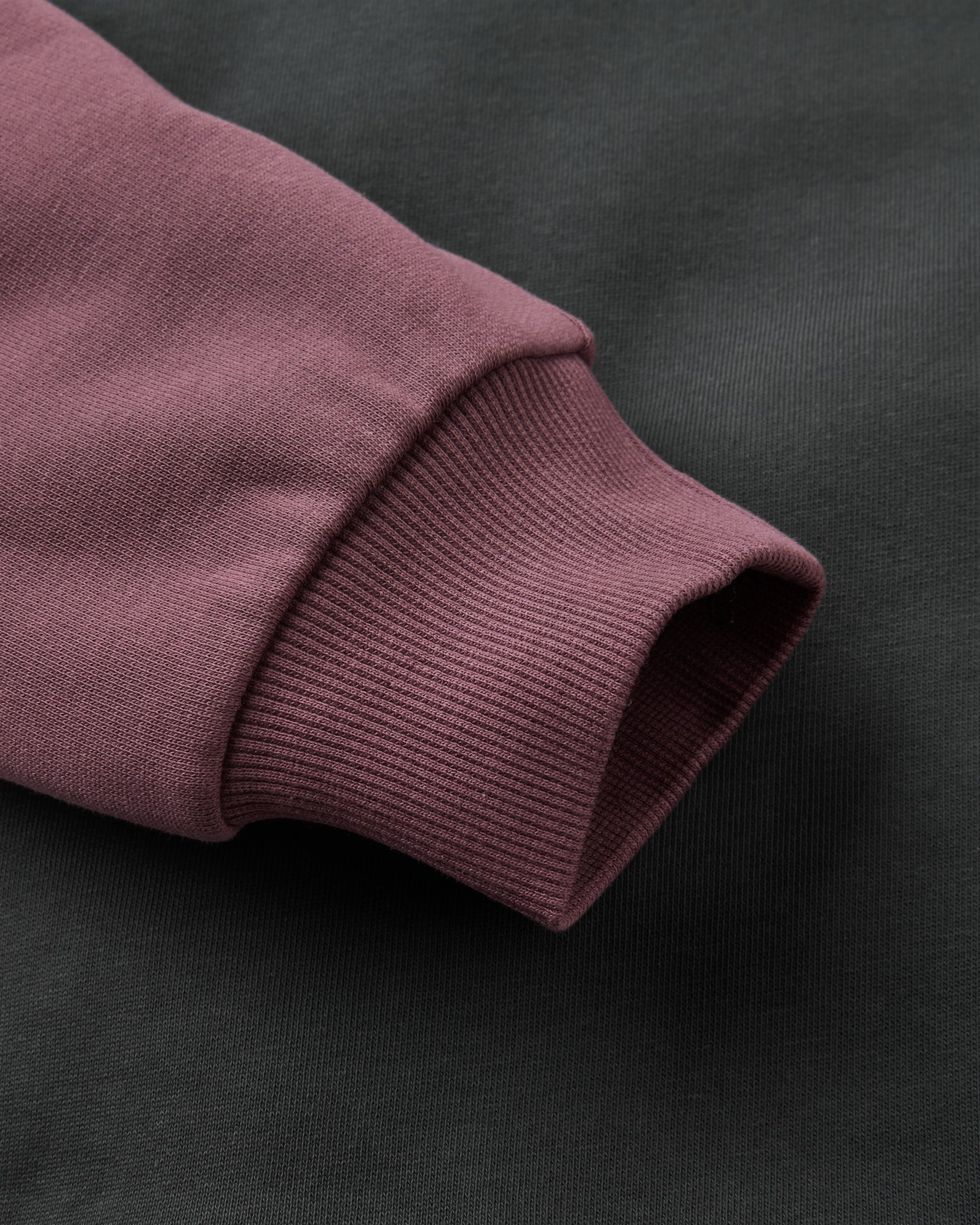 Pebble Organic Cotton Relaxed Fit Sweatshirt - Faded Black - Flatlay