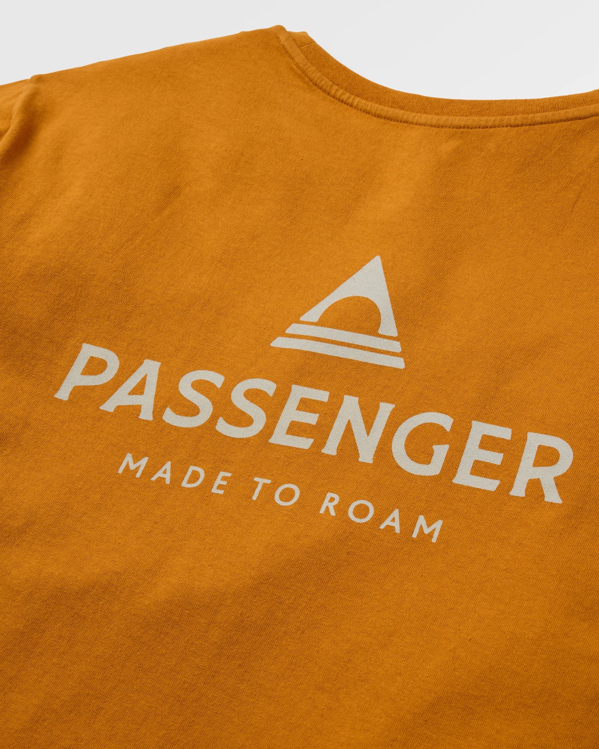 Passenger T-Shirt - Retro Orange - Flatlay