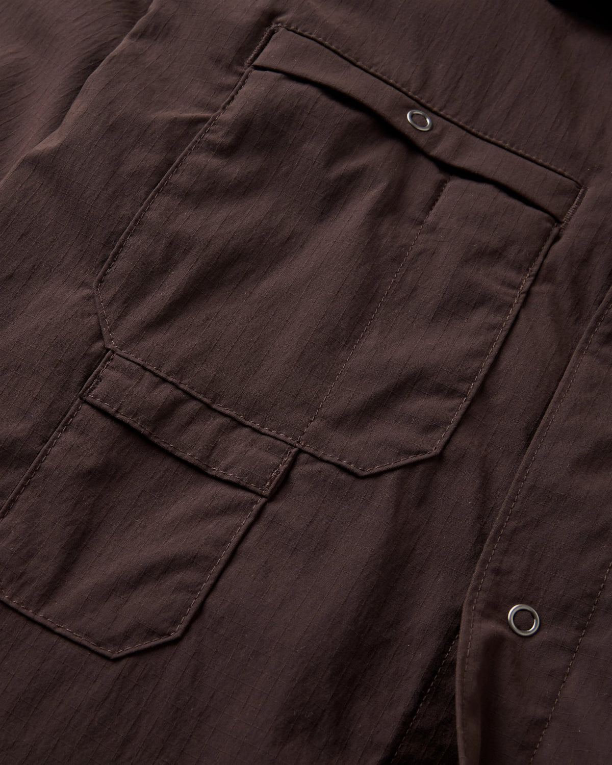 Patrol Ripstop Utility Shirt - Espresso - Flatlay