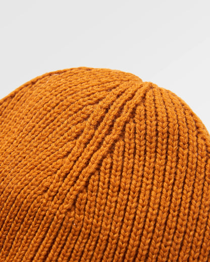 Passenger Recycled Beanie - Retro Orange - Flatlay