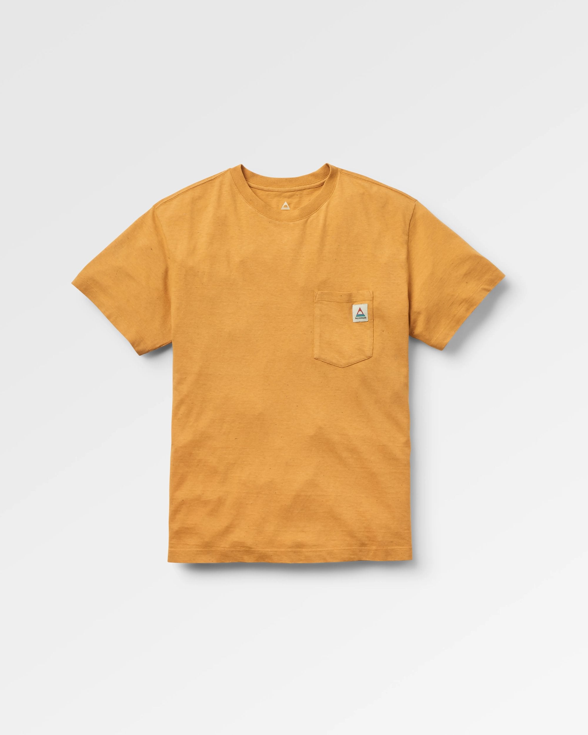 Heritage Organic Relaxed Fit T-Shirt - Spruce Yellow Marl - Flatlay