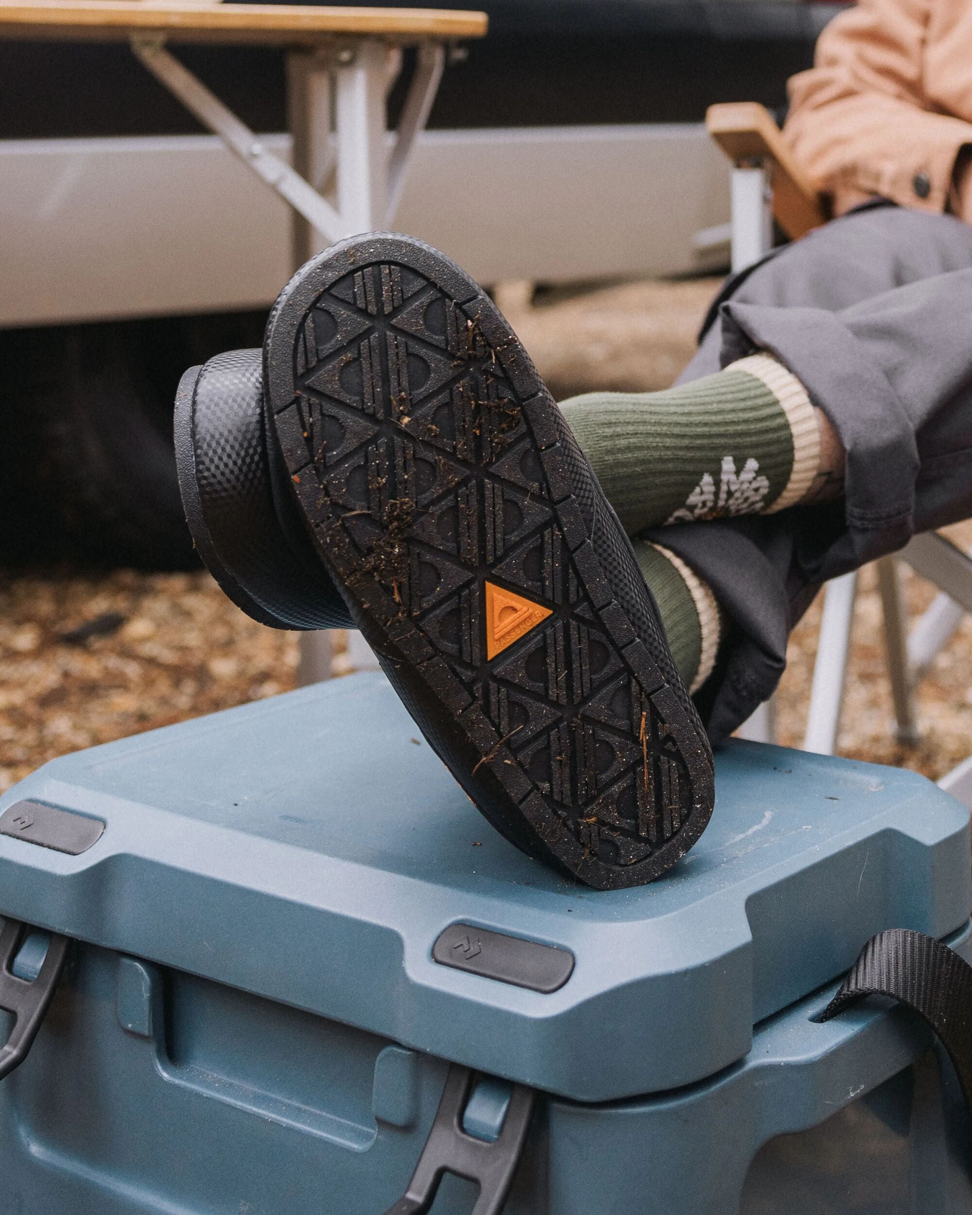 Hearth Men's Slipper - Black - Lifestyle