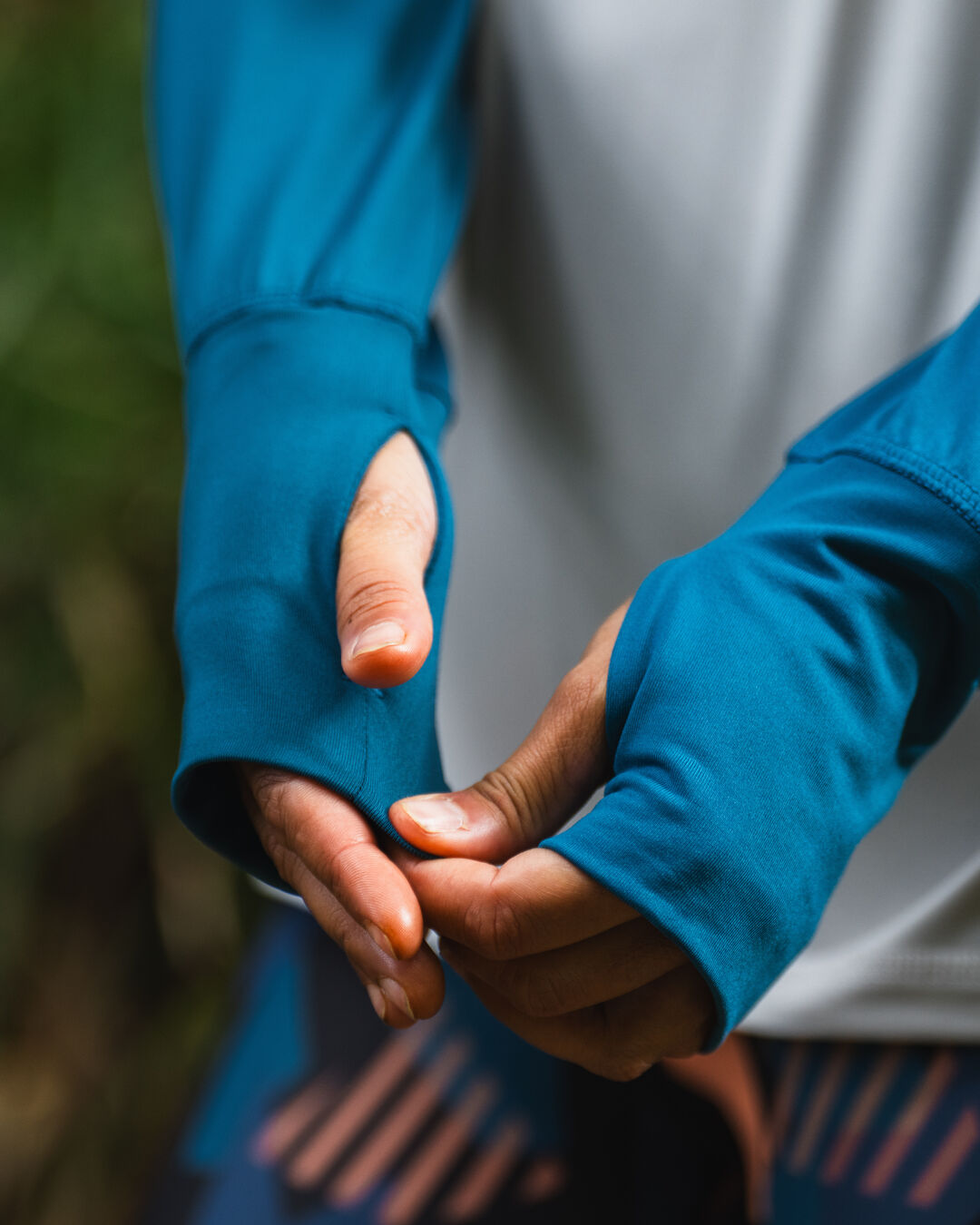River Recycled Active LS T-Shirt - Corsair/ Vintage White - Lifestyle
