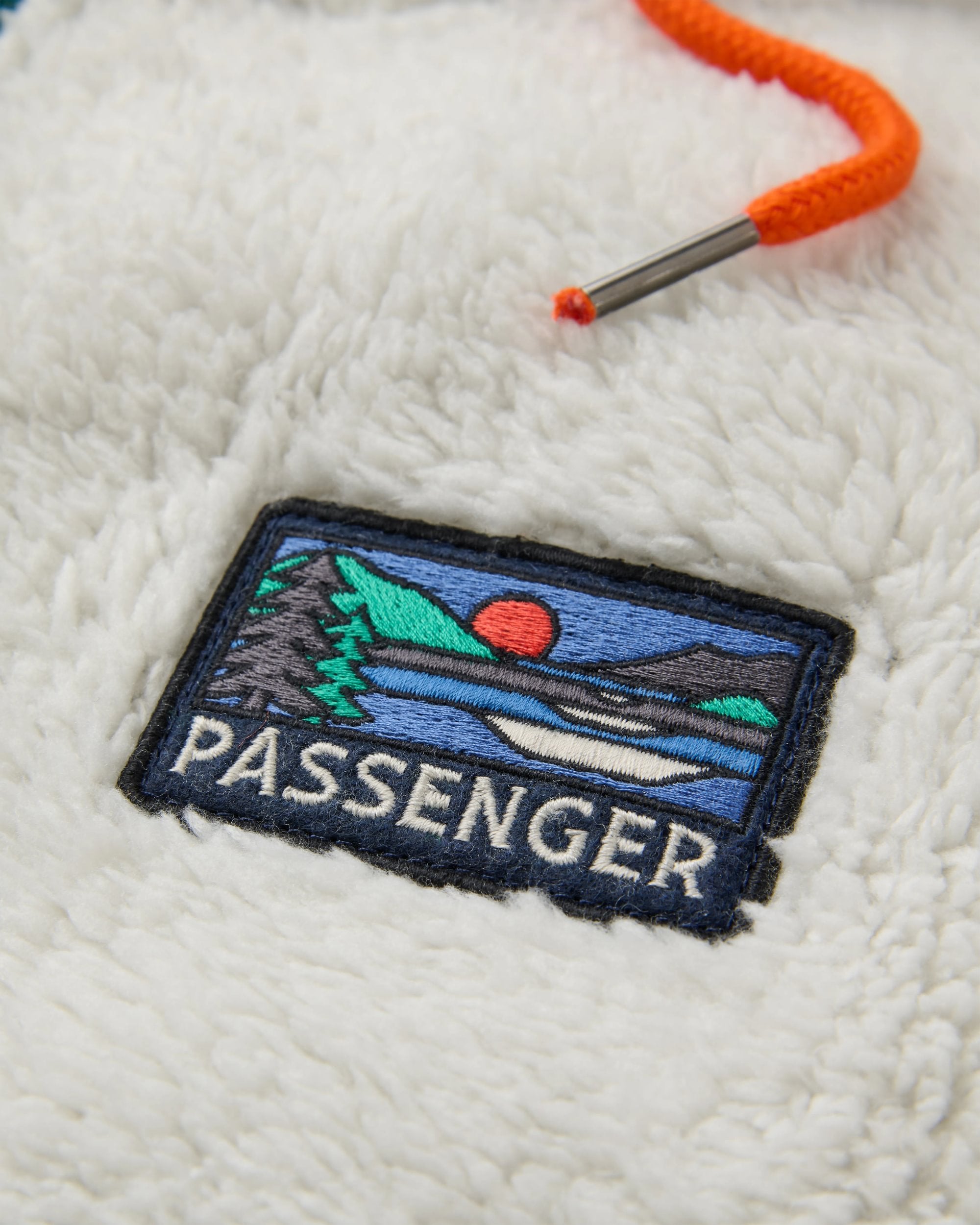 Nestling Sherpa Hooded Fleece - Grey Dawn/Rain Forest - Flatlay