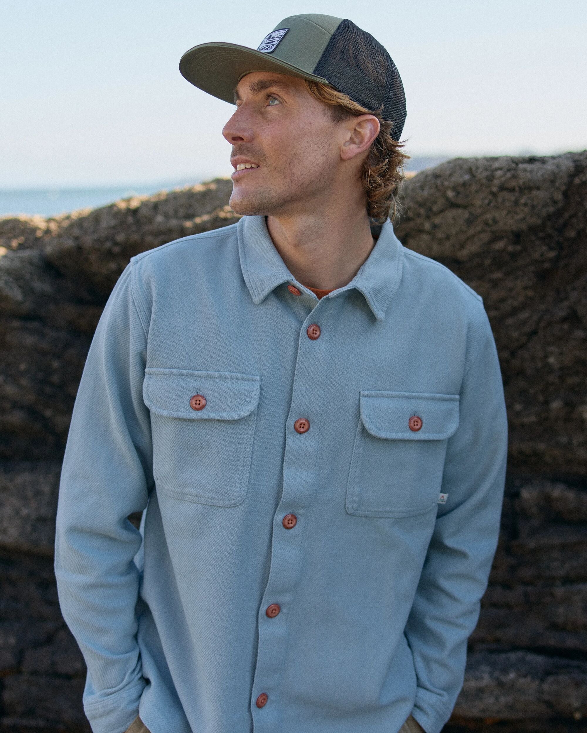 Island Twill Shirt - Faded Denim - Lifestyle