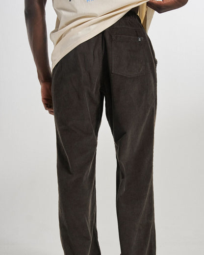 Drifter Cord Relaxed Fit Trouser - Espresso - Studio Model