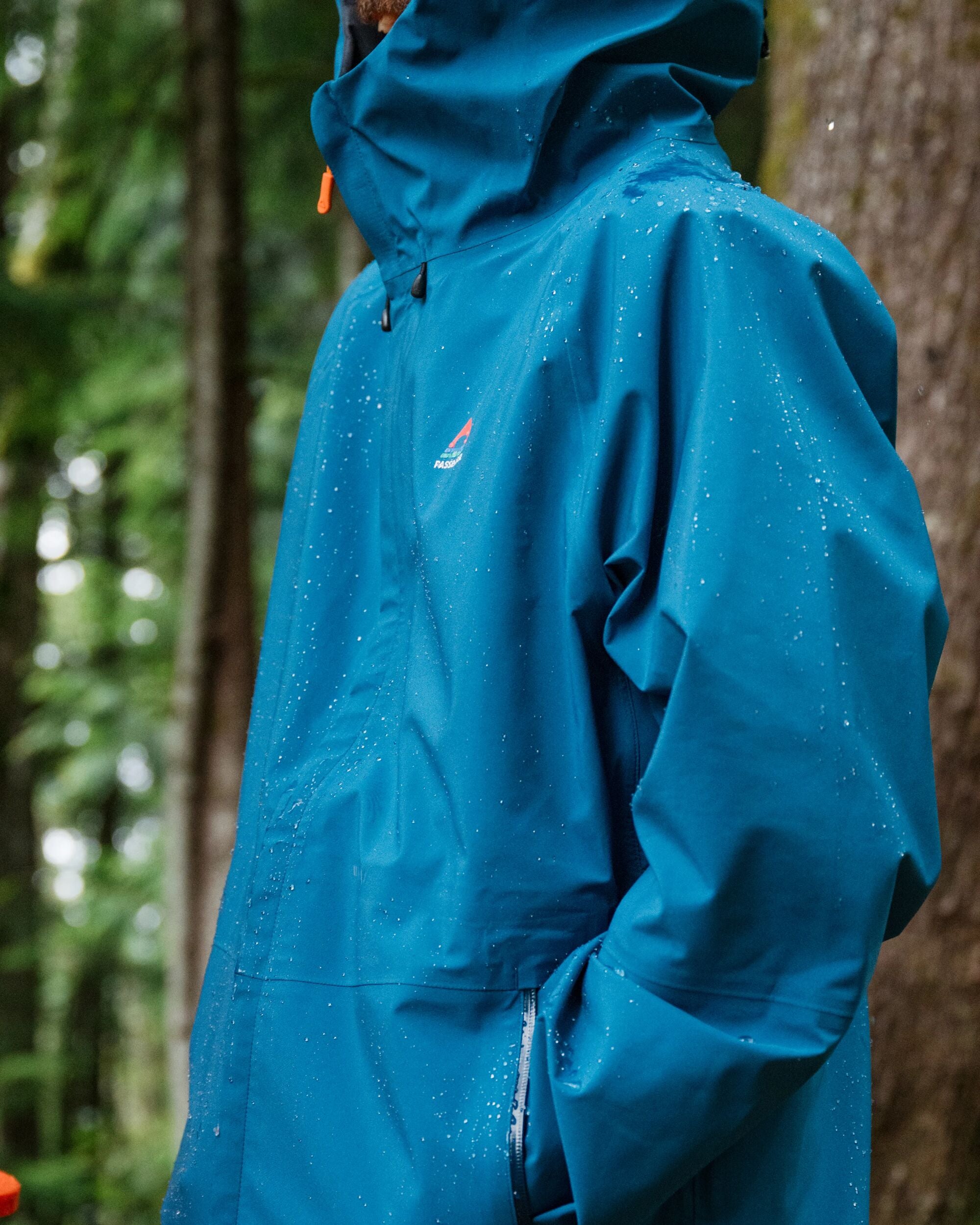 Five Season Recycled Waterproof Jacket - Tidal Blue - Lifestyle