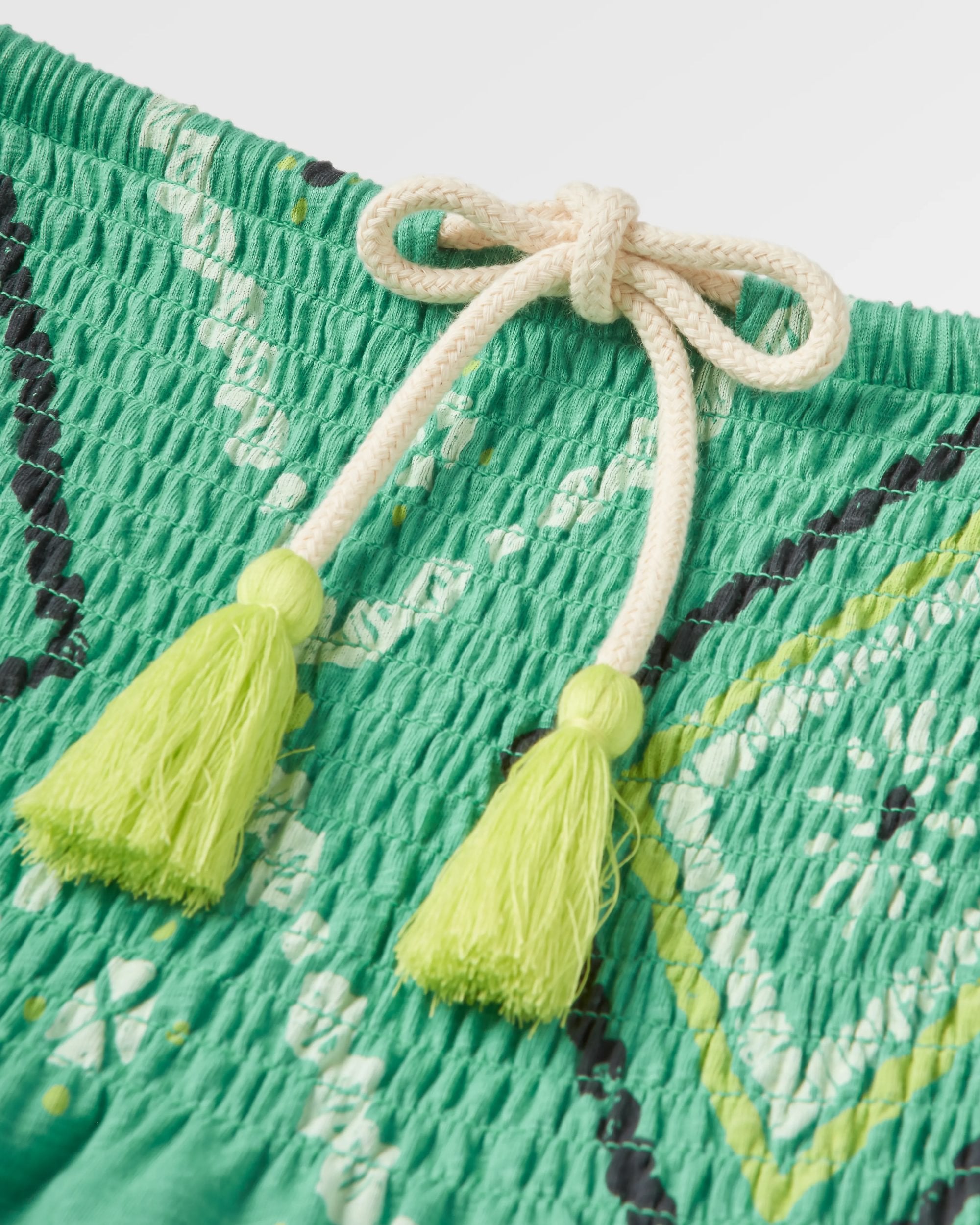 Fareway Recycled Cotton Maxi Skirt - Sunburst Green Spruce - Flatlay