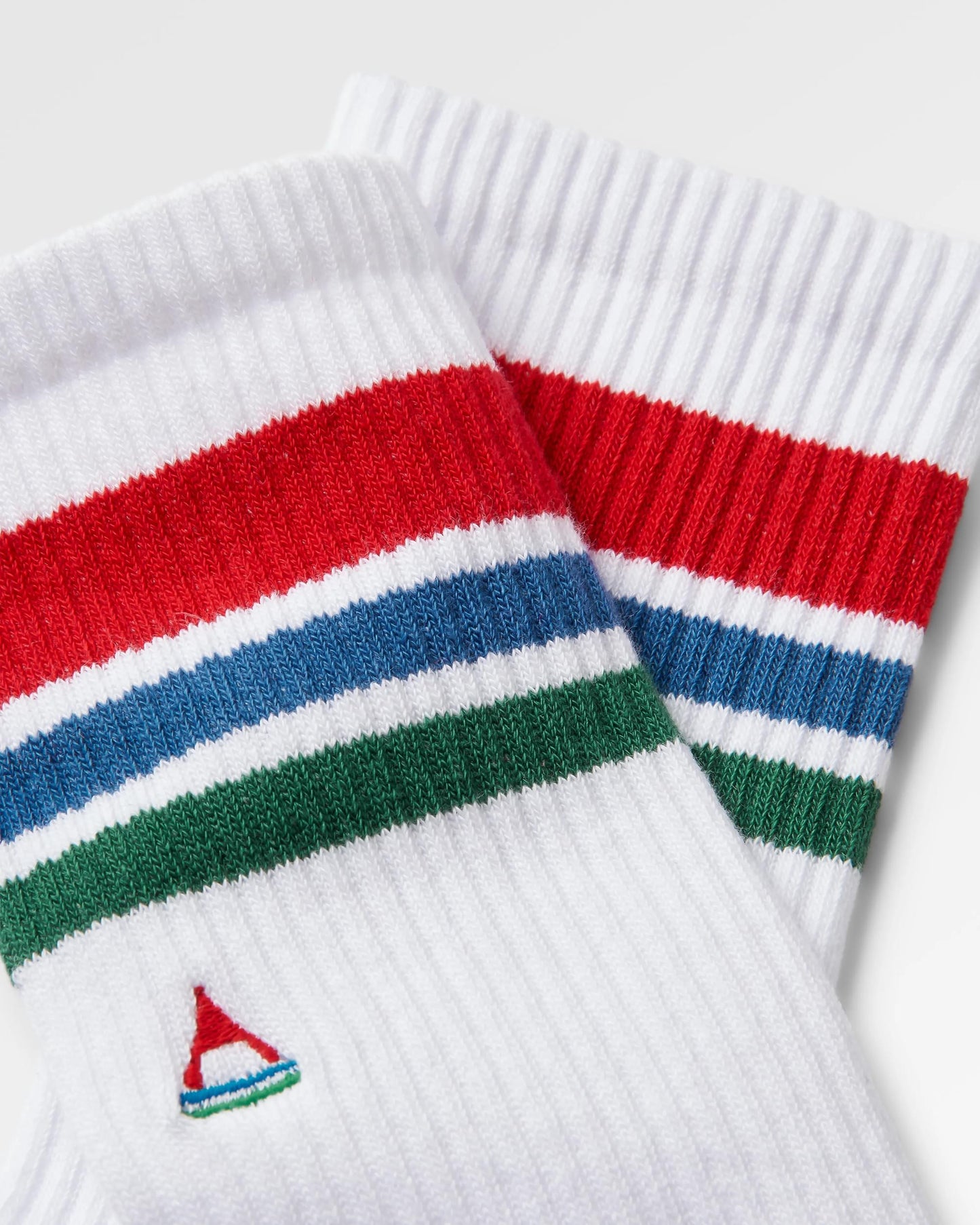 Classic Organic Midweight Crew Socks - White