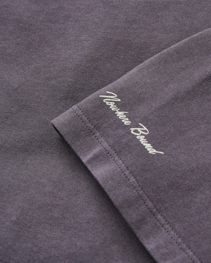 Guided Recycled Cotton T-Shirt - Charcoal - Flatlay