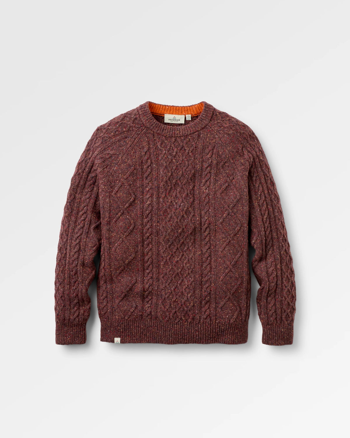 Sandbar Merino Blend Knitted Jumper - Brambleberry - Flatlay