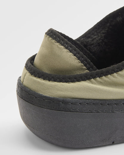 Roamer Men's Slipper - Dusty Olive - Flatlay