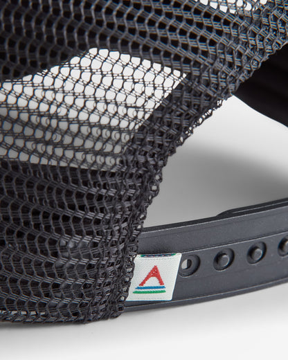 Made To Roam Mesh Snapback Cap - Phantom Black - Flatlay