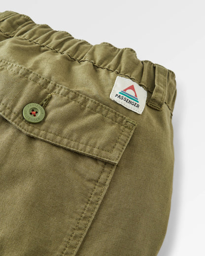 Rif-Raf Organic Cotton Ripstop Trouser - Khaki - Flatlay