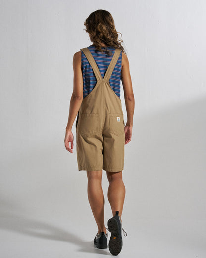 Shuffle Light Cotton Short Dungarees - Elmwood - Studio Model