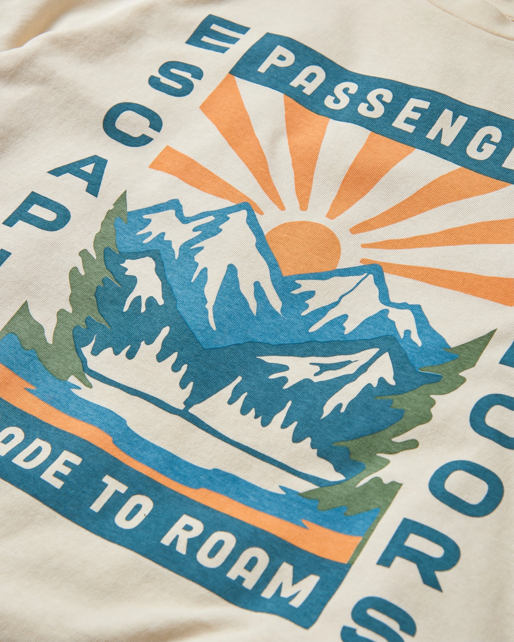 Solitude Recycled Cotton T-Shirt - Birch - Flatlay