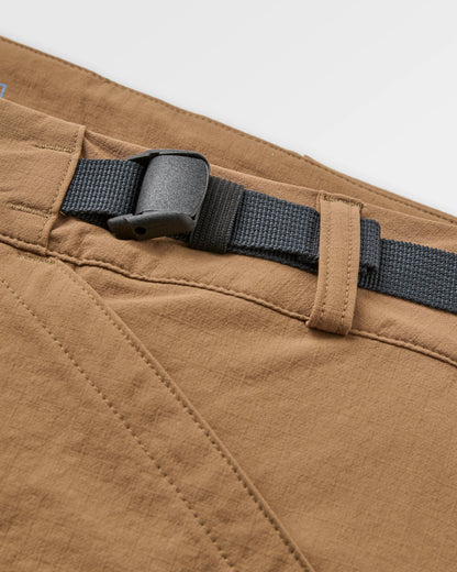 Ridescape Men's Active Short - Caramel Brown - Flatlay