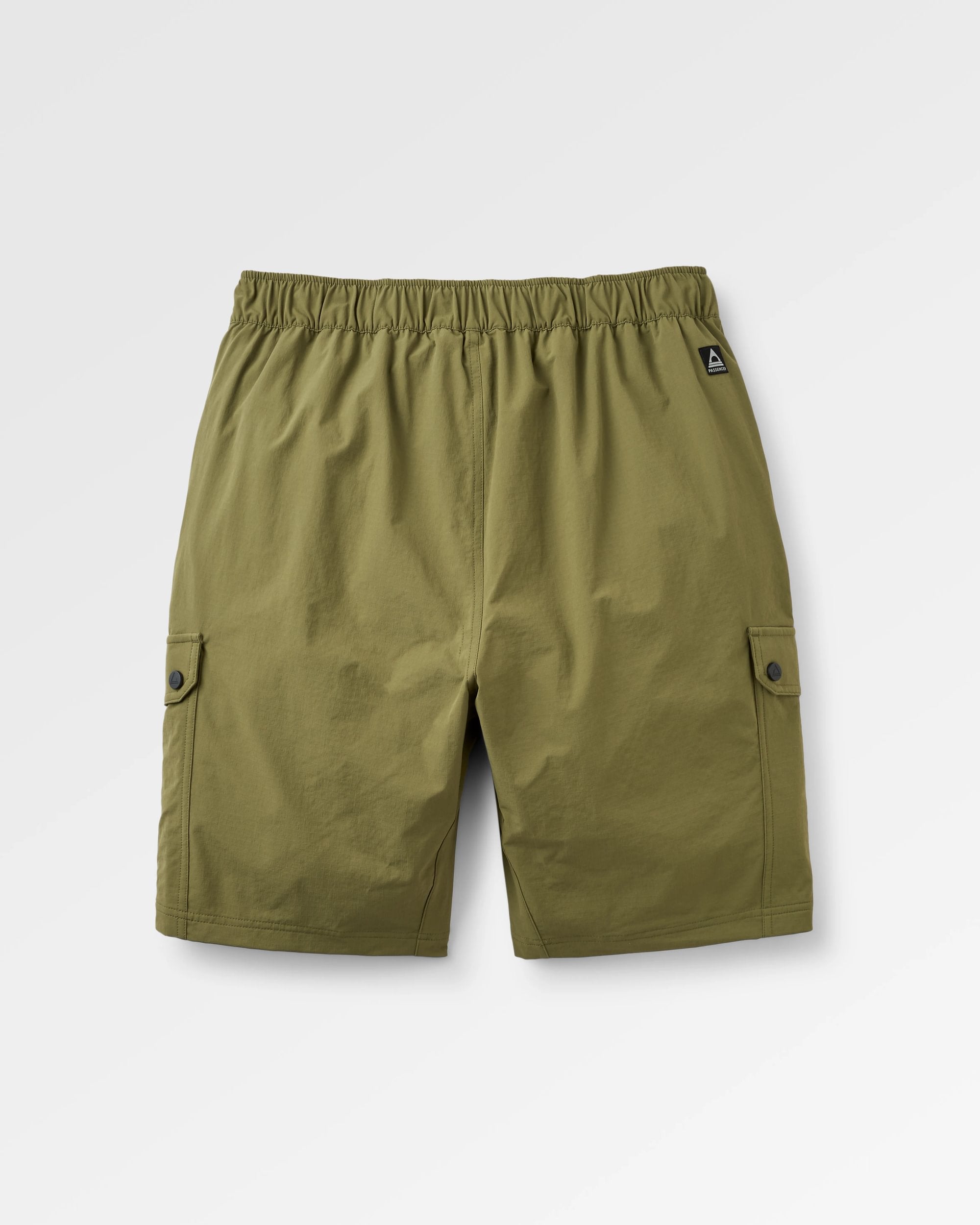 Stride Recycled Active Trail Short - Khaki - Flatlay