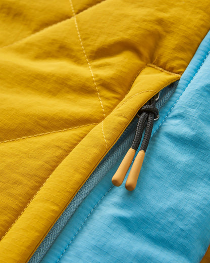 Ocean Recycled Insulated Anorak - Dusty Olive/Heritage Yellow - Flatlay
