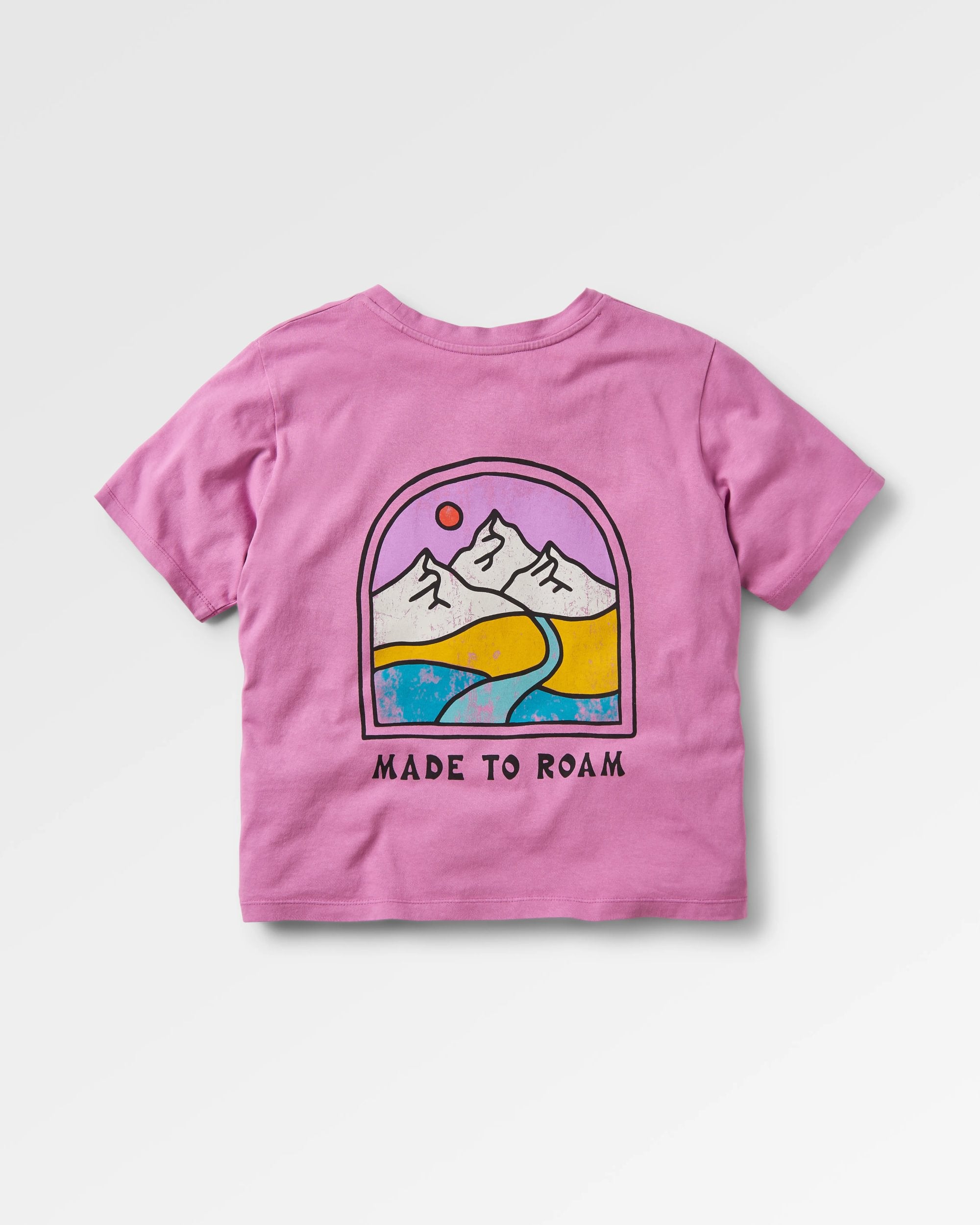 Friday Collective Recycled Cotton T-Shirt - Orchid - Flatlay