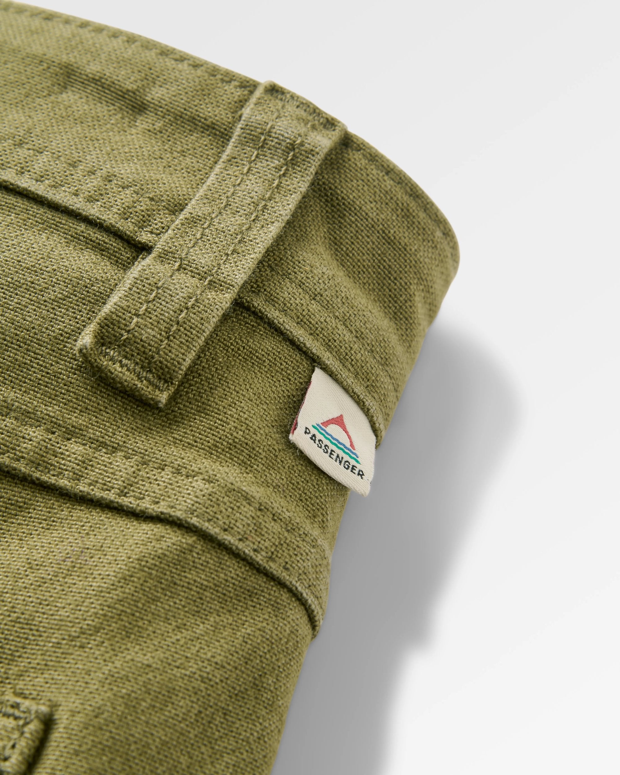 Vantage Cotton Canvas Short - Khaki - Flatlay