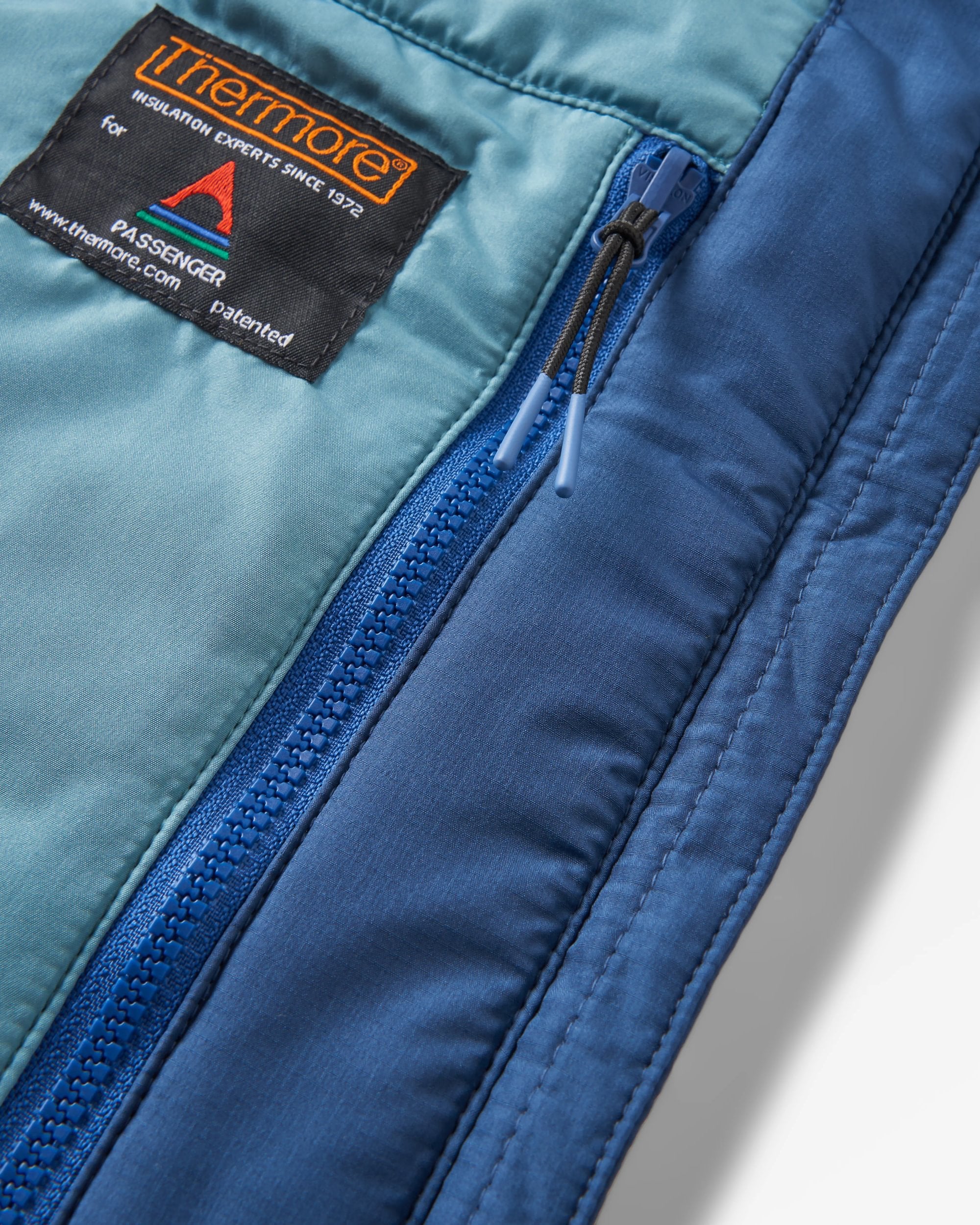 Shasta Lightweight Recycled Thermore® Insulated Gilet - Rich Navy/Dark Denim/Arctic - Flatlay