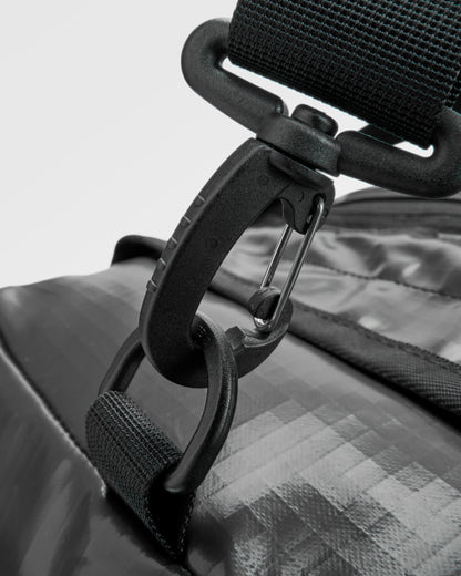 Roamer Recycled 80L Duffel Bag - Phantom Black - Flatlay