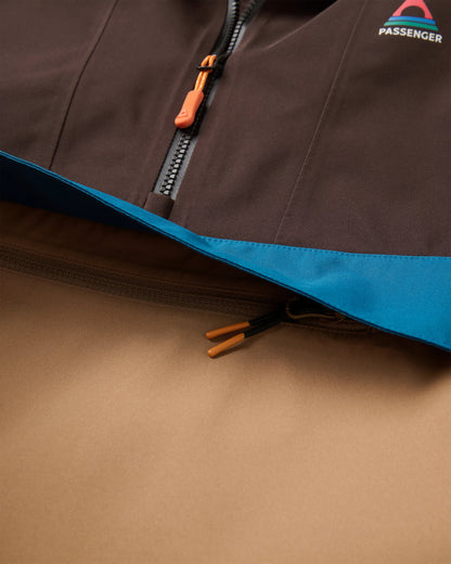 Diablo Recycled Waterproof Anorak - Caramel/Espresso - Flatlay