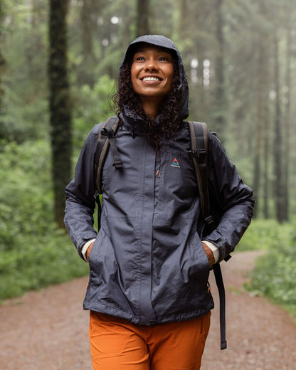 Trailscape Women's Recycled Waterproof Jacket - Charcoal - Lifestyle