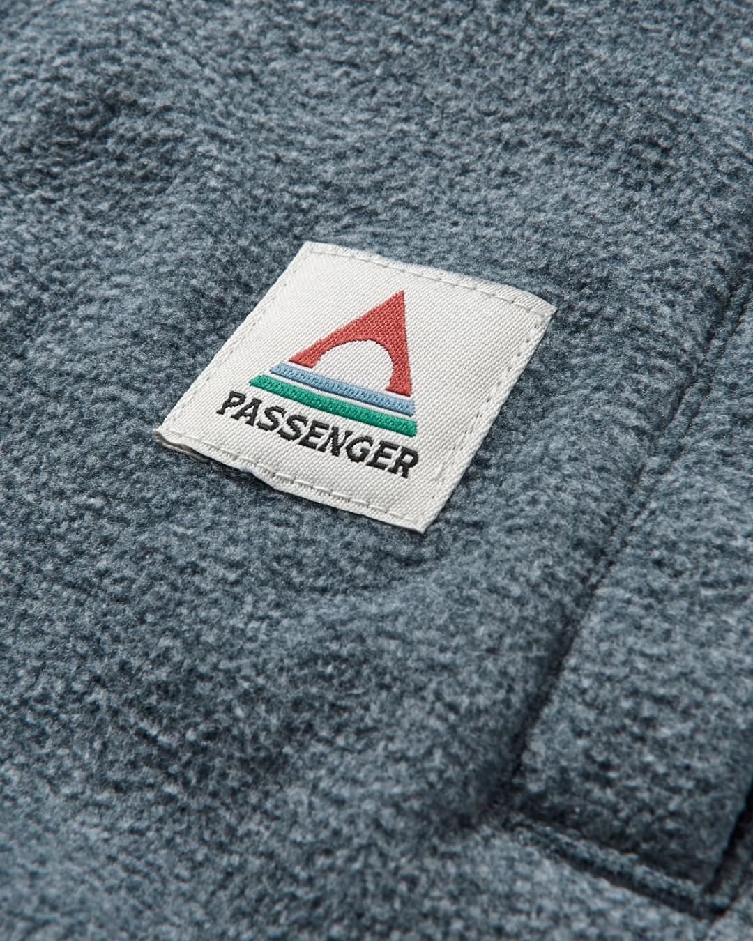 Maple Polar Recycled Fleece Shirt - Navy Marl - Flatlay