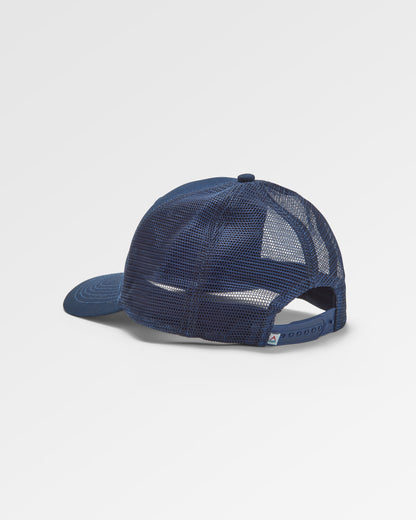 Passenger Organic Cotton Trucker Cap - Rich Navy - Flatlay