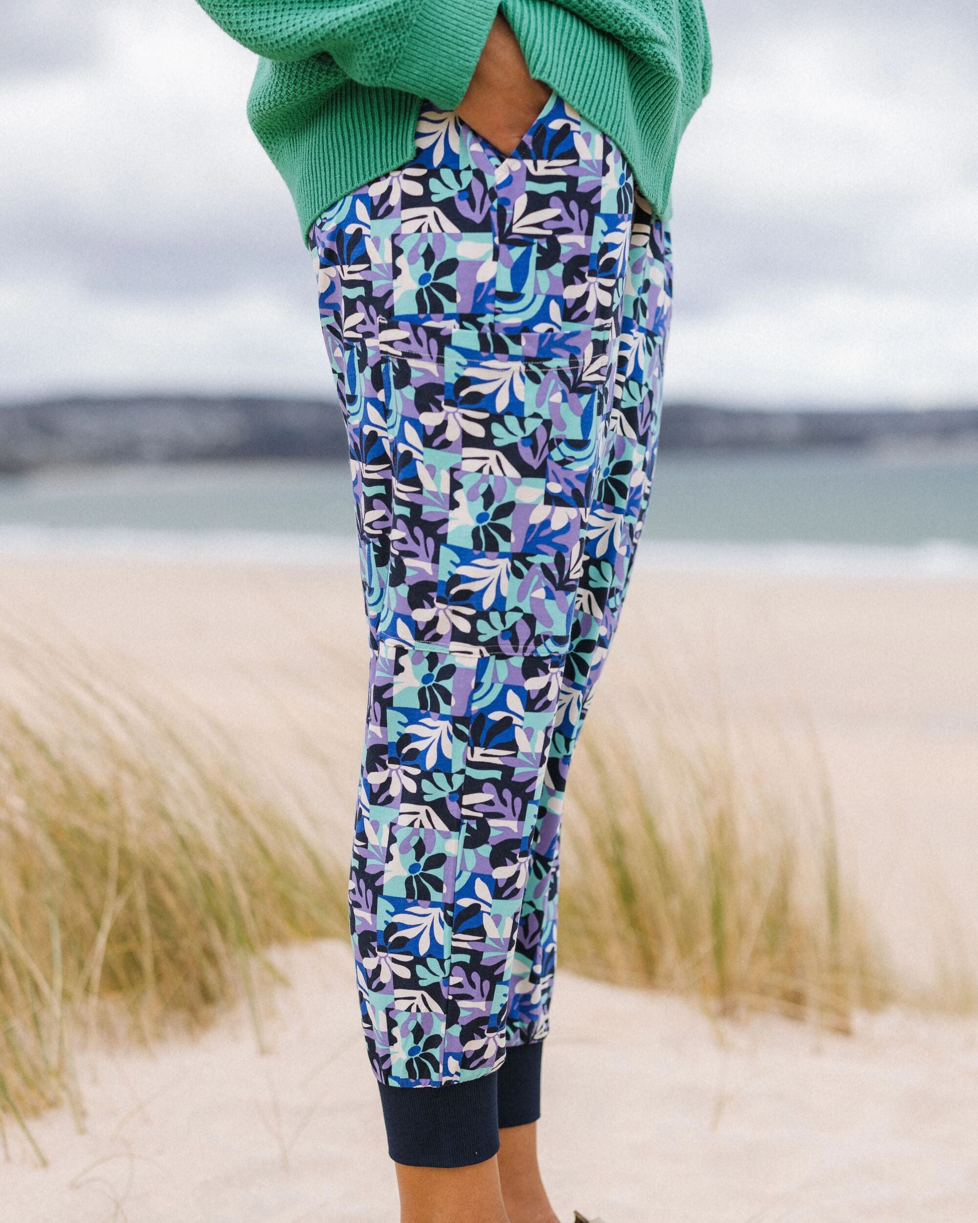 Day Dream Recycled Trouser - Mountain Foliage Purple - Lifestyle