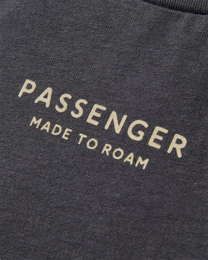 Slower Rhythms Women's Organic Cotton T-Shirt - Faded Black - Flatlay