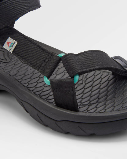 Monterey Roam Sandal - Black - Flatlay