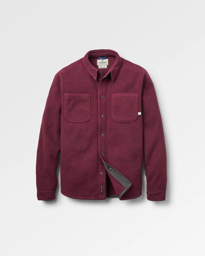 Backcountry Recycled Sherpa Fleece Shirt - Fig - Flatlay