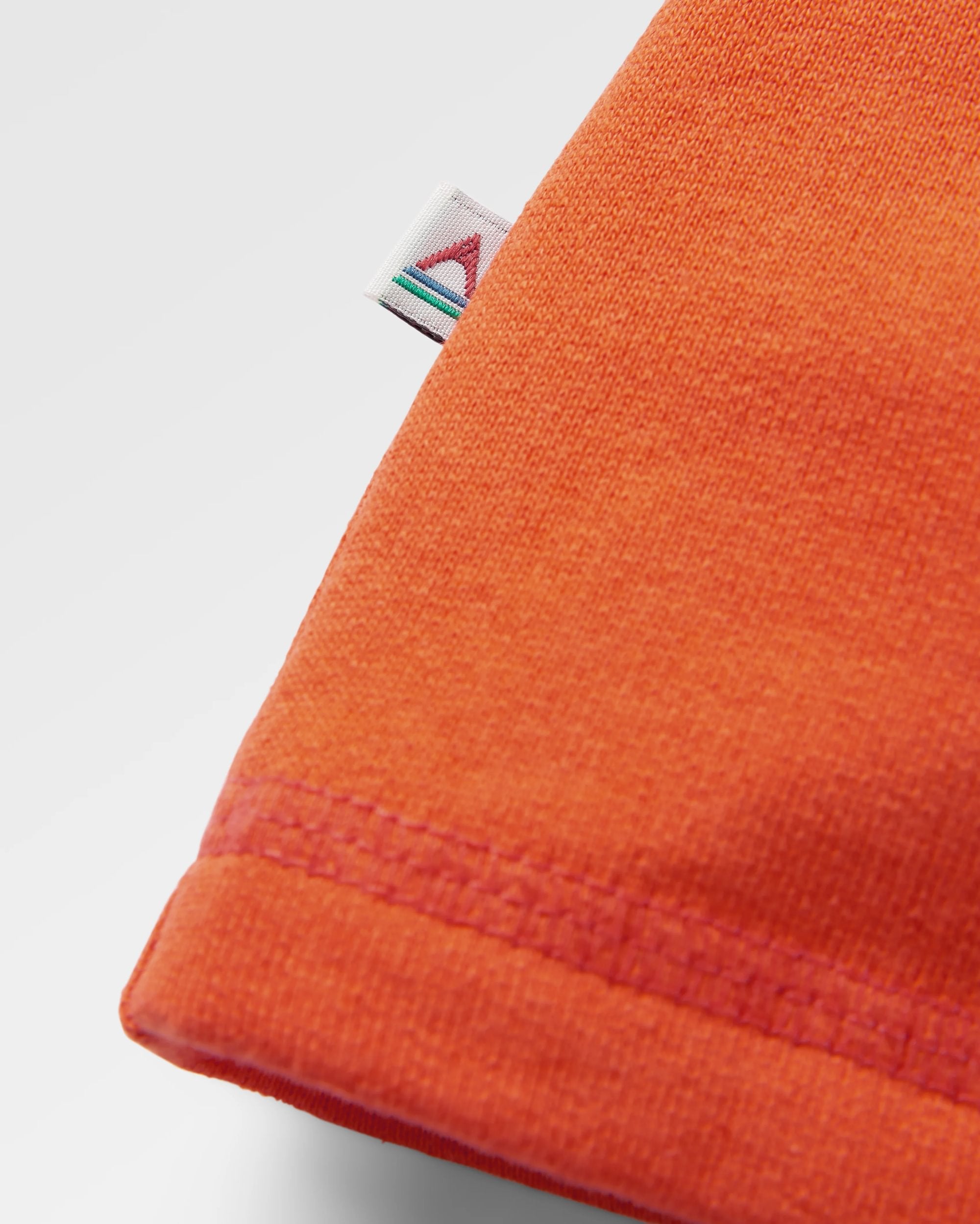 Remote Recycled Cotton Sweatshirt - Ember Orange - Flatlay