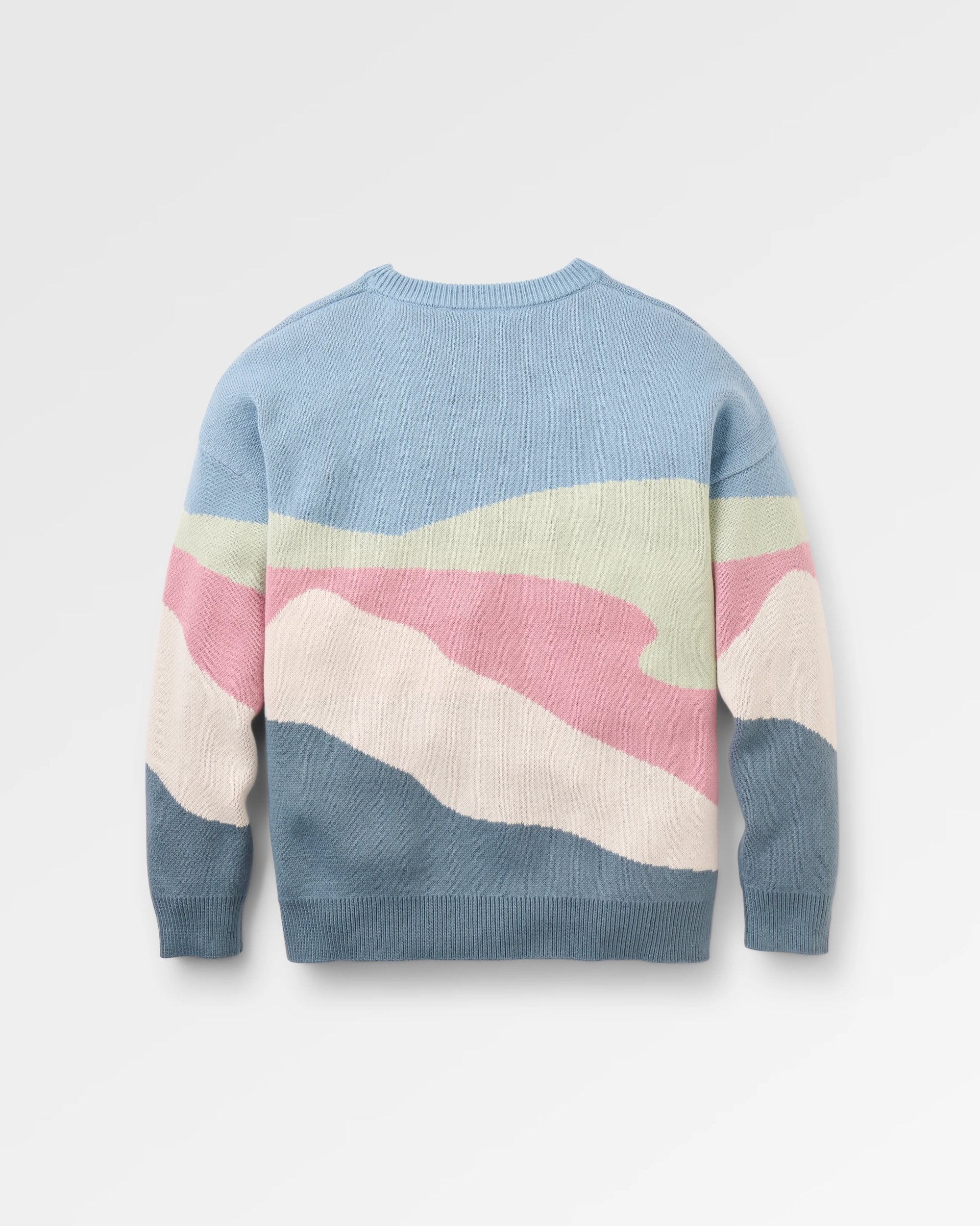 Scenic Knitted Jumper - Scenic Stormy Blue - Flatlay