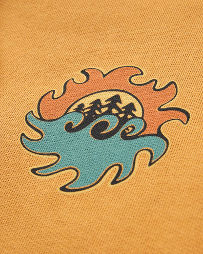 Dune Relaxed Fit Hoodie - Spruce Yellow - Flatlay