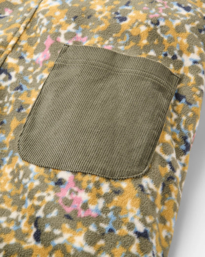 Ace Polar Fleece Dungarees - Powder Camo Dusty Olive - Flatlay