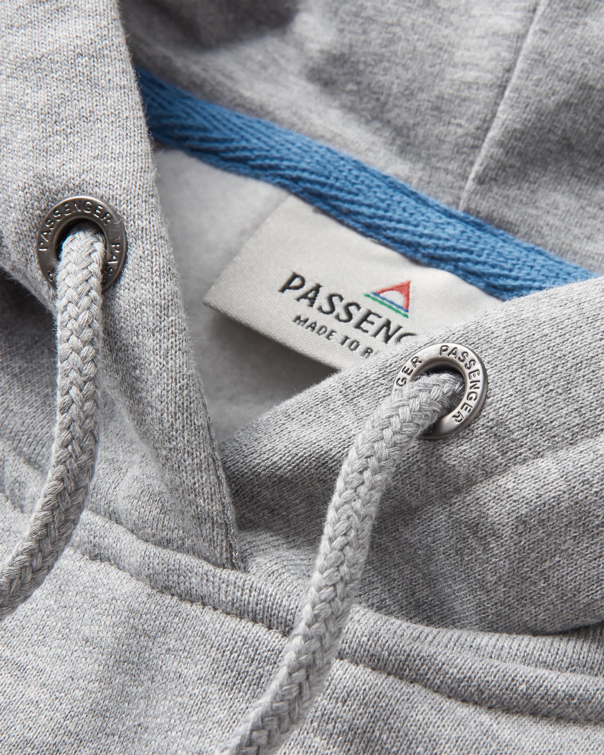 Vita Organic Cotton Hoodie - Grey Marl - Flatlay