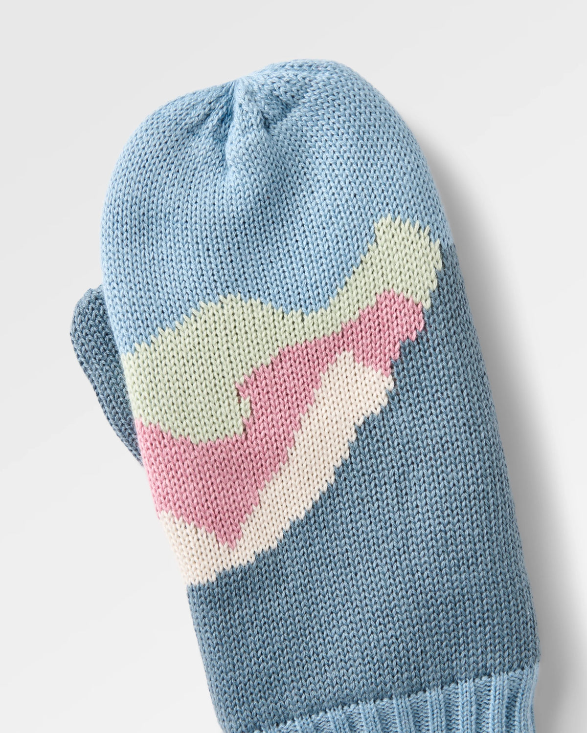 Scenic Fleece Lined Mittens - Scenic Stormy Blue - Flatlay
