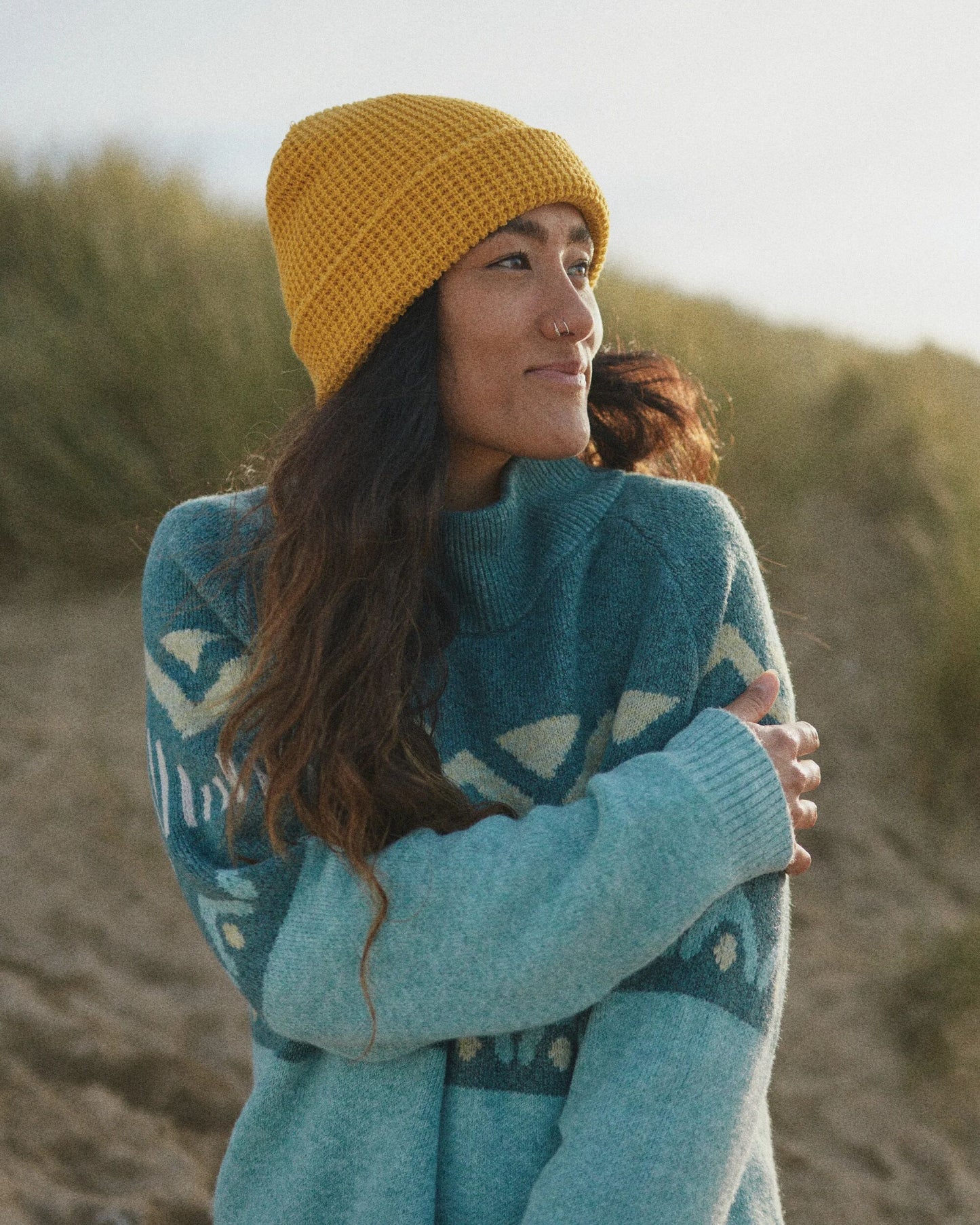 Nettle Recycled Knitted Jumper - Arctic