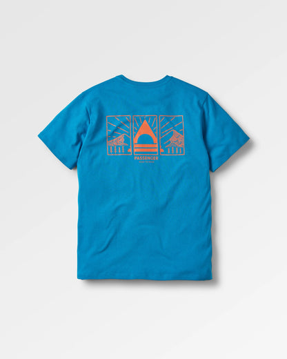 Maverick Recycled Cotton T-Shirt - Blue Pool