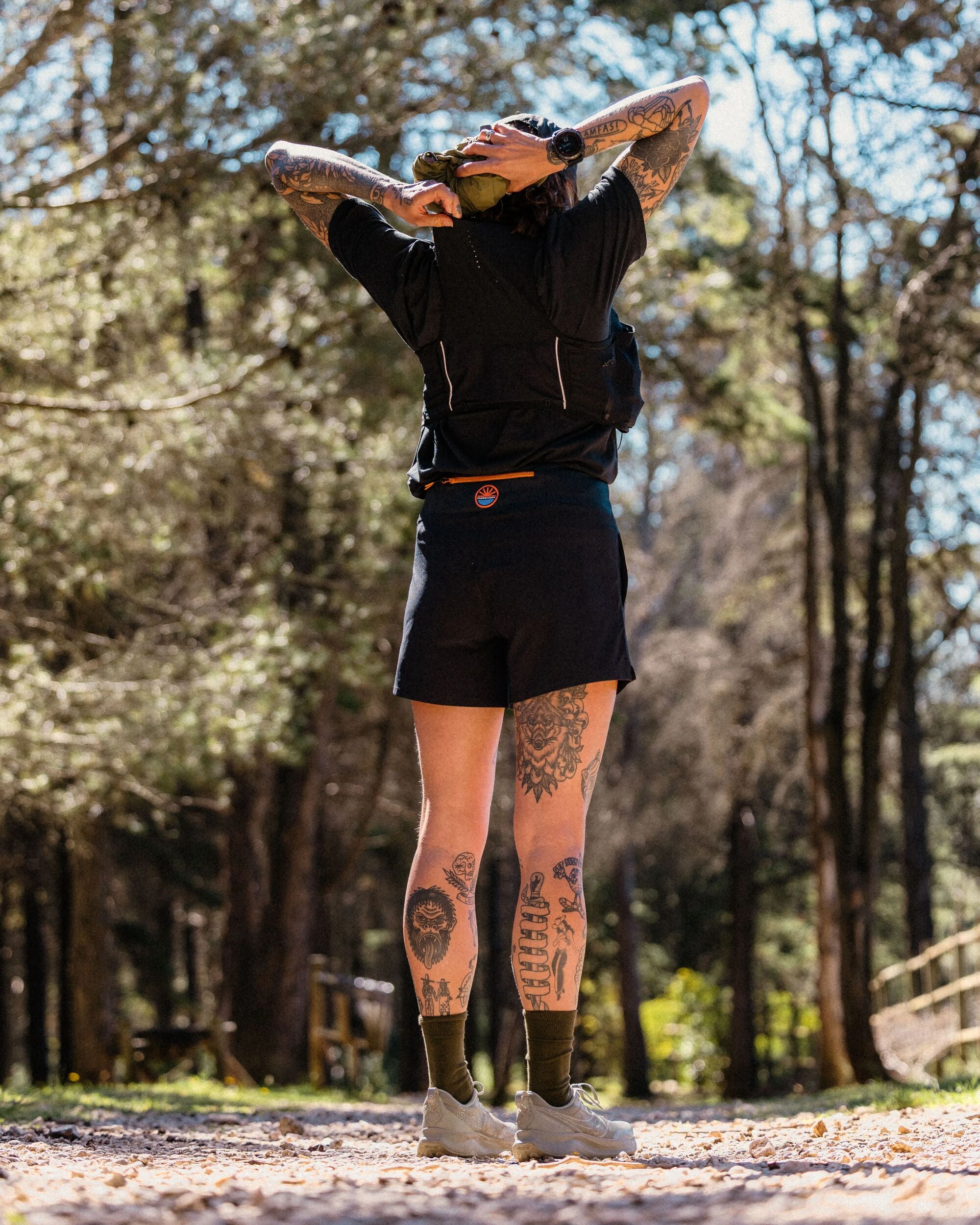 Roundtrip Trail Short - Black - Lifestyle