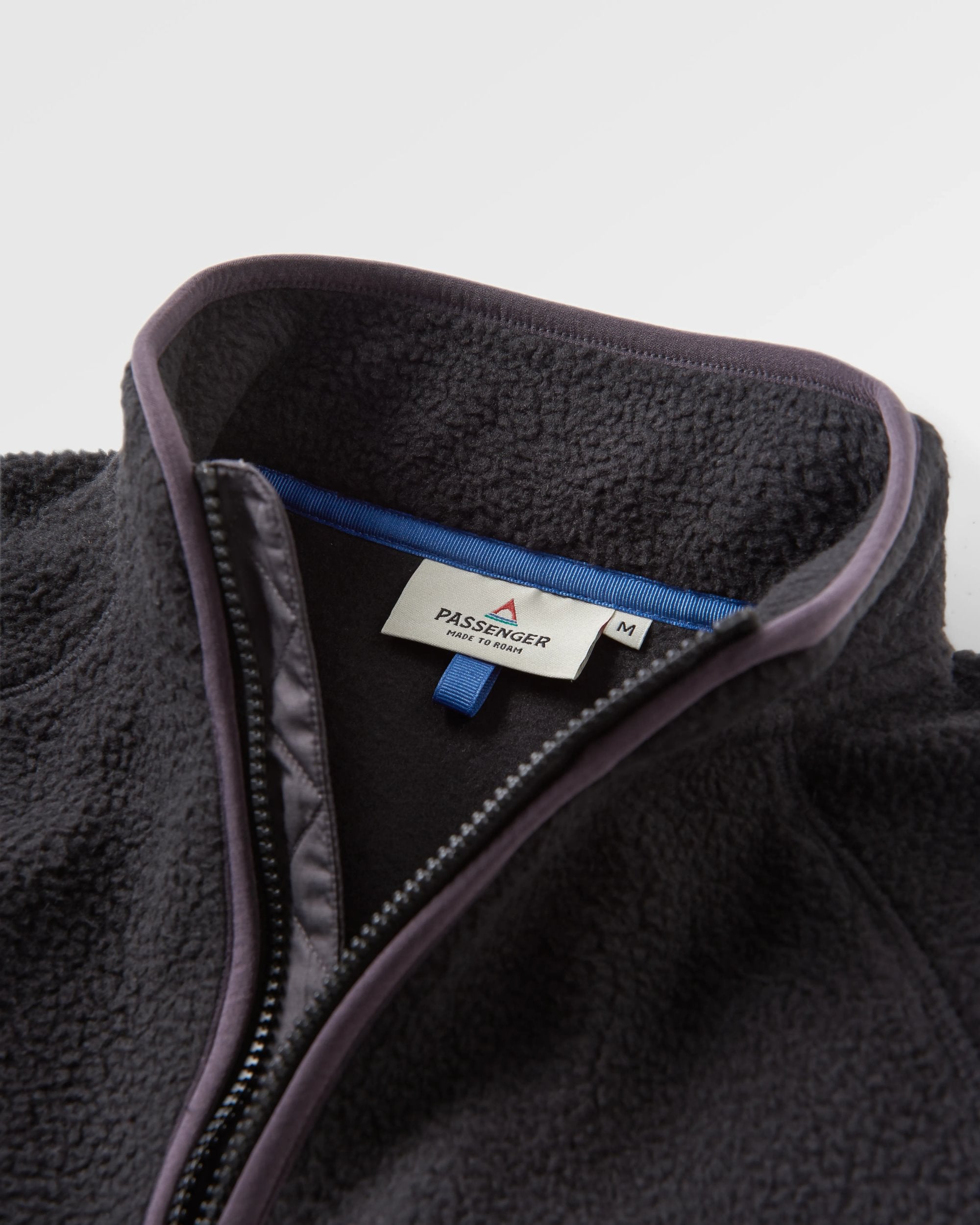 Tripper 2.0 Full Zip Recycled Sherpa Fleece - Black - Flatlay