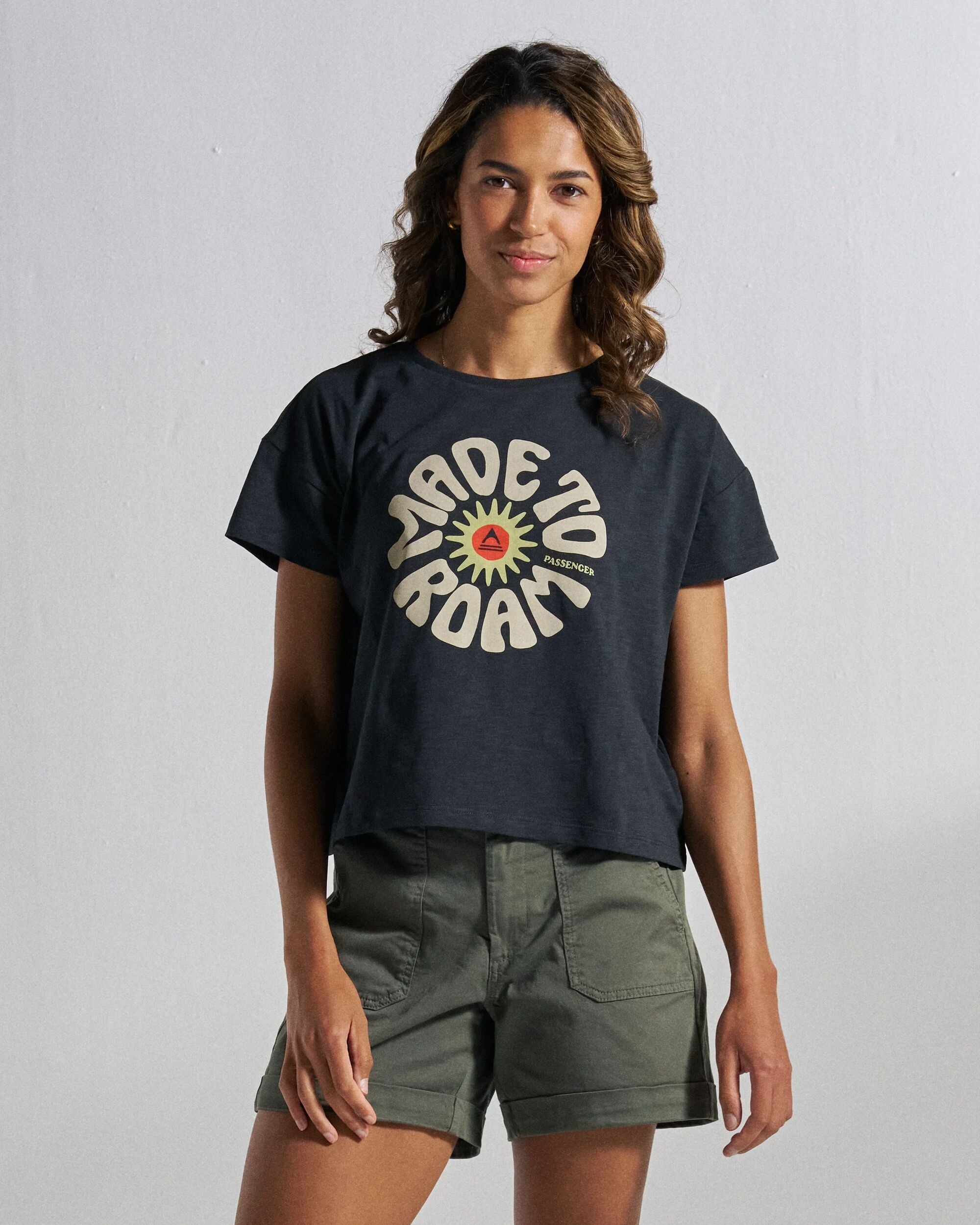 Easy Days Organic Cotton T-Shirt - Black - Studio Model