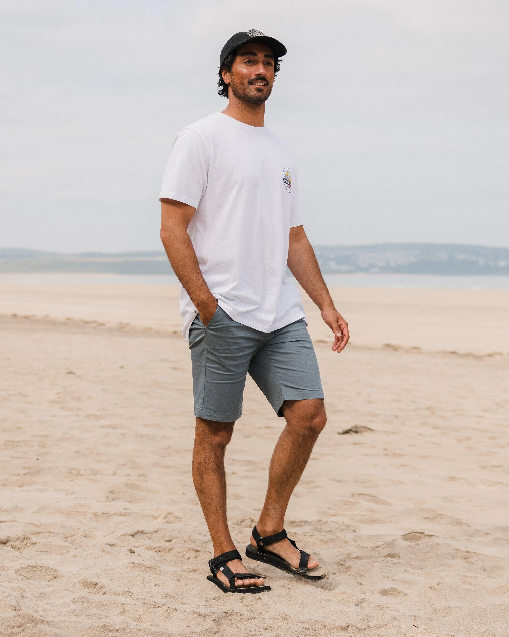 365 Light Organic Cotton Shorts - Storm Grey - Lifestyle