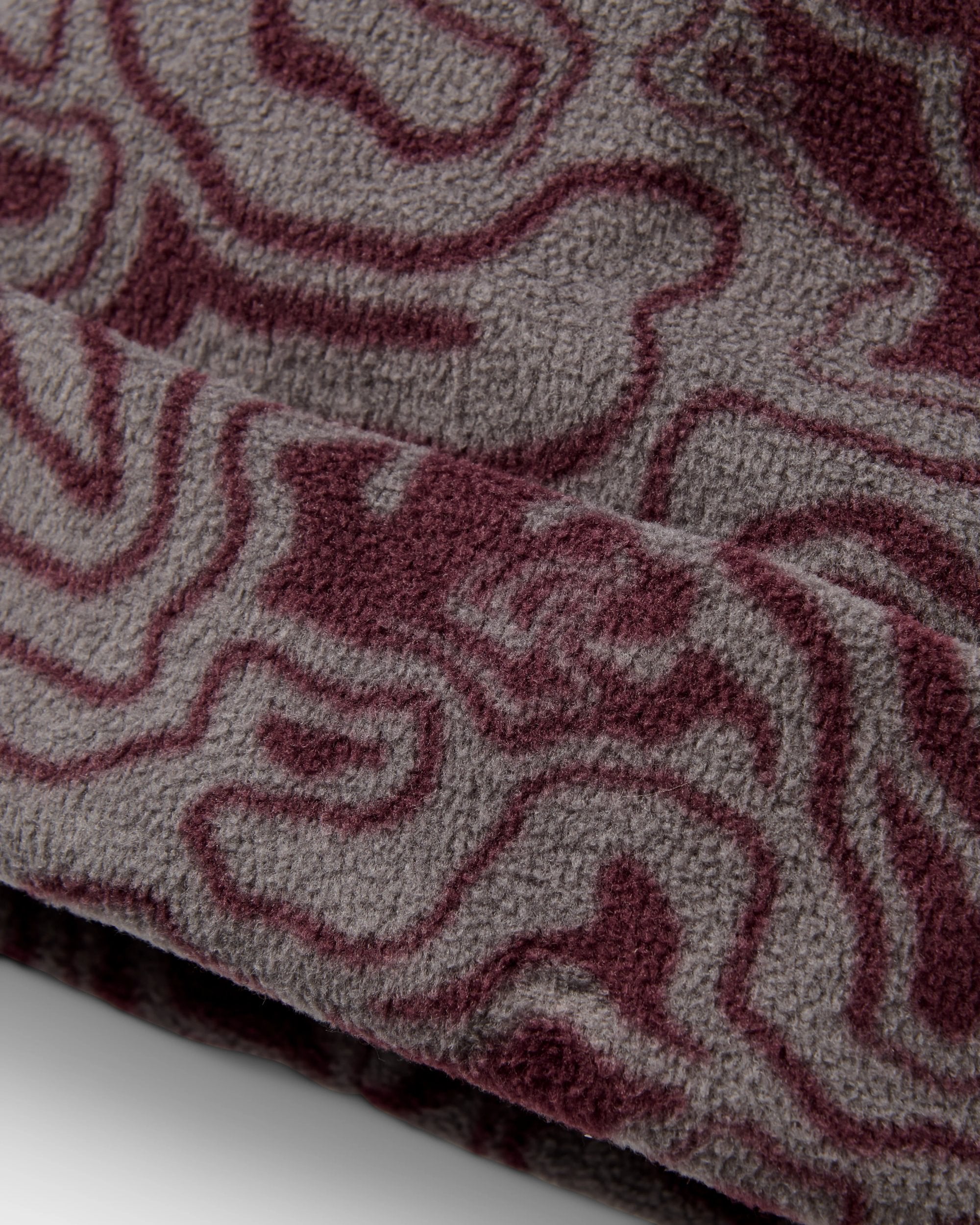 West Fleece Beanie - Strata Swirl Brambleberry - Flatlay