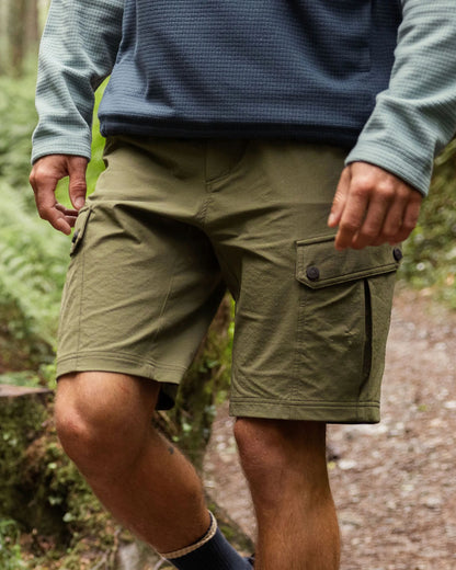 Stride Recycled Active Trail Short - Khaki - Lifestyle